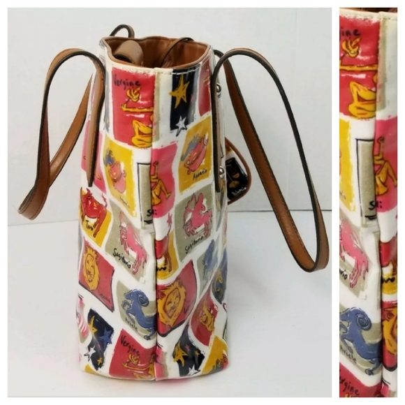 Franco Sarto Horiscope Themed PVC Handbag Coin Prs - Picture 5 of 9